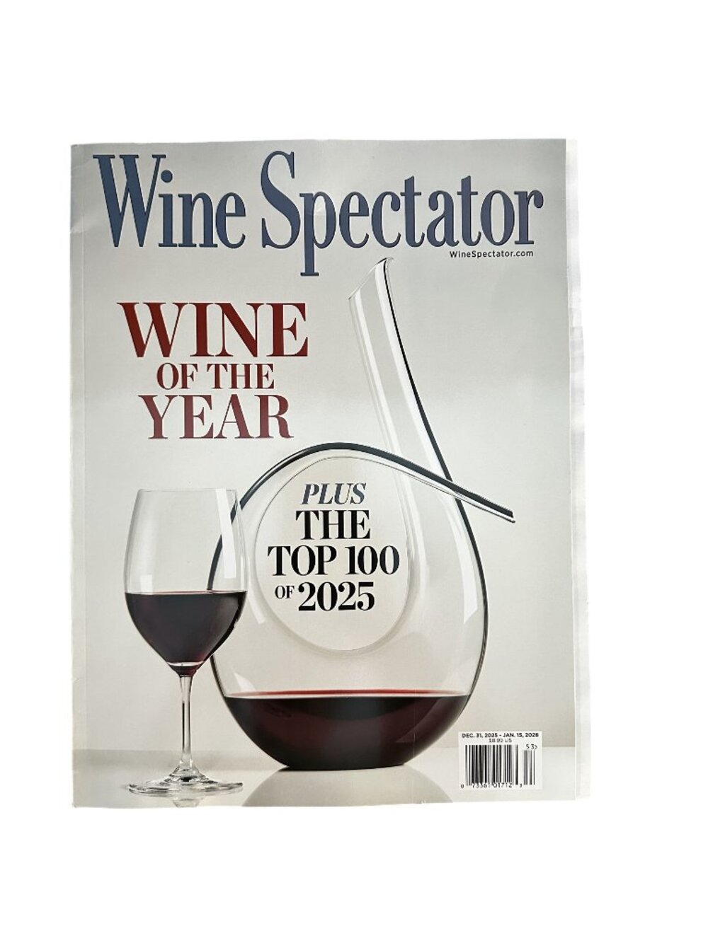 Wine Spectator Magazine December 31 2025 Wine of the Year Top 100